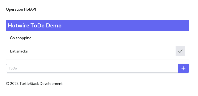 todo form with reset input