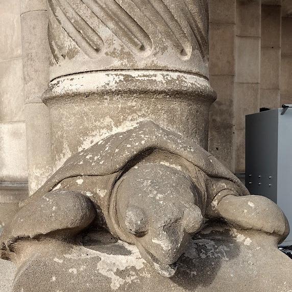 Column with turtle base from Sagrada Família